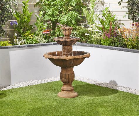 This mini pond with fountain is easy to make, low maintenance, and will brighten up a dull corner of the smallest garden. Ornate Falls Easy Fountain Garden Water Feature - £299.99 ...