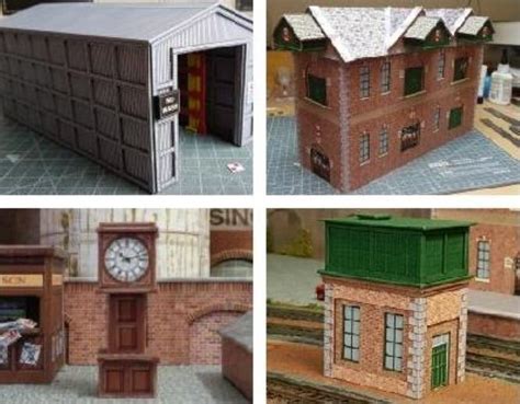 Papermau Four New Architectural Paper Models For Dioramas Train Sets