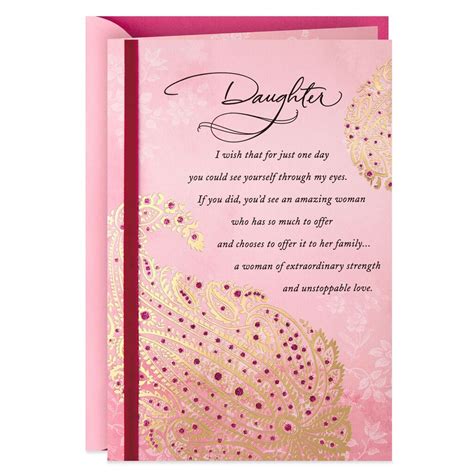 An Amazing Woman Mothers Day Card For Daughter In 2020 Mothers Day Greeting Cards Mother
