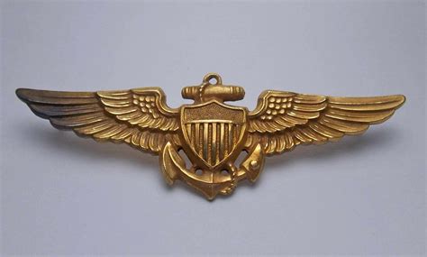 Navy Pilot Wings Ns Myers 120 10k Wwii Wing Badges Us