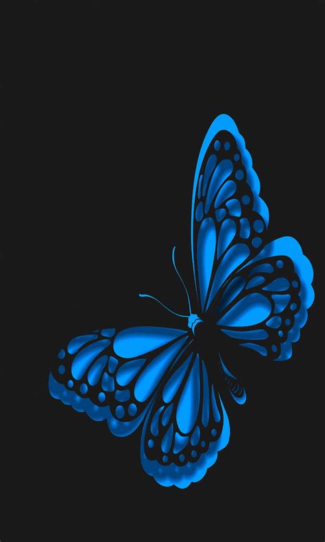 1920x1080px 1080p Free Download Neon Blue Butterfly Abstract