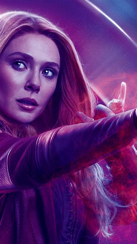 Scarlet Witch Avengers Endgame Iphone Wallpaper 2022 Movie Poster
