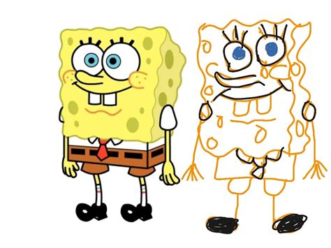 How To Draw Spongebob Squarepants Step By Step Spongebob Drawings