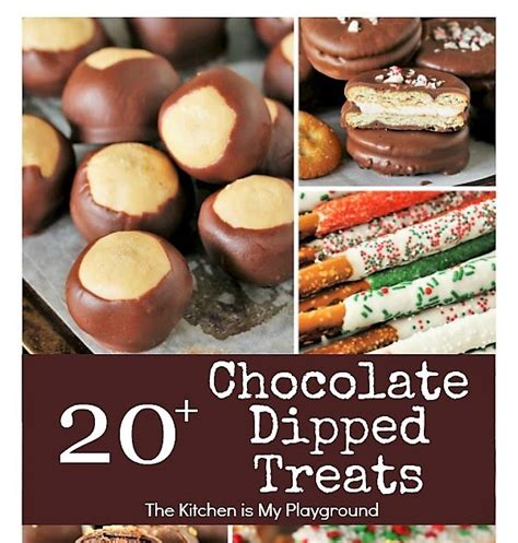 20 Chocolate Dipped Treats For Christmas The Kitchen Is My Playground