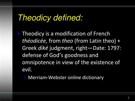 Ppt Theology Of Suffering Theodicy Powerpoint Presentation Free