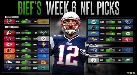 The national football league is america's game. 2015 NFL Week 6 Predictions, Picks and Preview