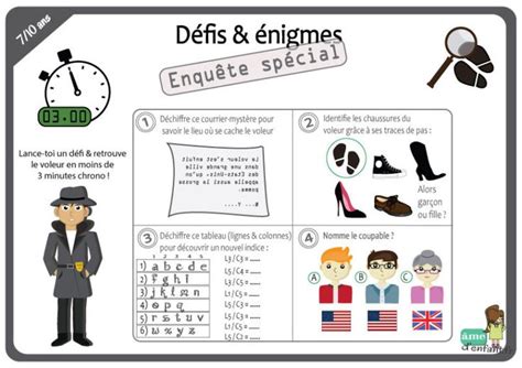 Sep 27, 2019 · jeux de logique a imprimer adulte source google image: Défi-énigmes : Jeu du détective | Jeux a imprimer, Jeux ...