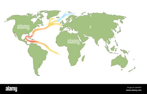 Gulf Stream Map Ausgeschnittene Stockfotos Und Bilder Alamy