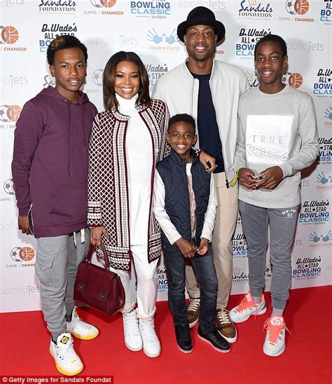 Gabrielle Union At Charity Bowling Bash With Dwyane Wade And Kids