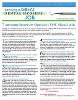 Dental Hygiene School Interview Questions Images