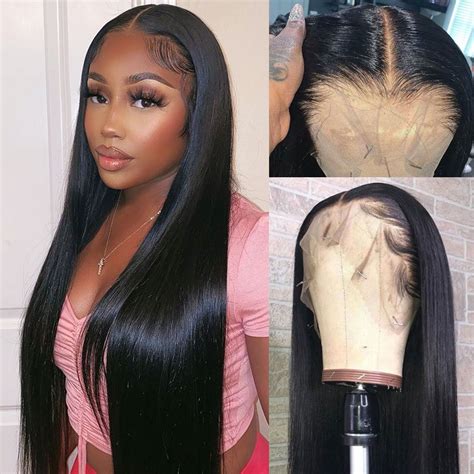 Straight Hair 5x5 13x4 13x6 Full Frontal Hd Lace Wig Pre Plucked High Density Human Hair Wigs