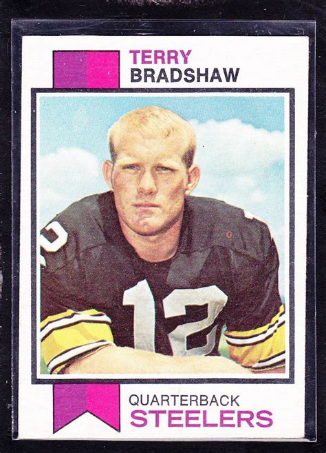 1973 Terry Bradshaw Topps Football Card 15 Pittsburg Steelers