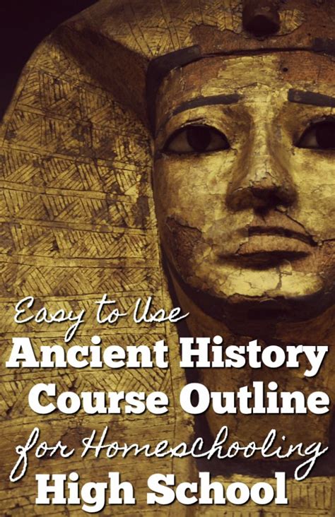 Easy Ancient History Course For Homeschool High School World History
