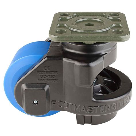 Foot Master 3 12 In Mc Nylon Wheel Top Plate Leveling Caster With