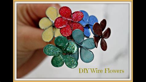 Diy Wire Flowers Youtube