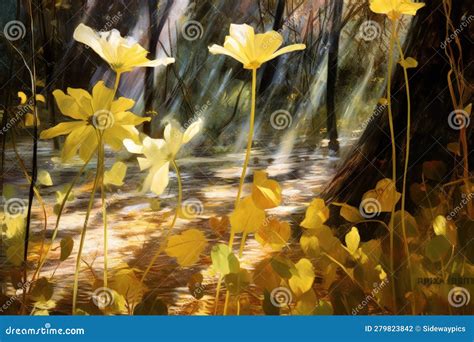 Subtle Play of Light and Shadow in Nature S Embrace - Generative AI