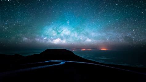 Night Road And Starry Sky 4k Ultra Hd Wallpaper Data Src Maui Hawaii