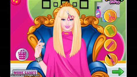 New Barbie Games For Kids Barbie Prom Haircuts Youtube