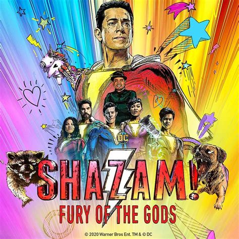 Shazam Fury Of The Gods Poster Shown At Dc Fandome Movies