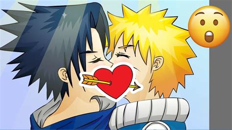 Sensation Naruto kissed Sasuke Наруто поцеловал Сасске YouTube