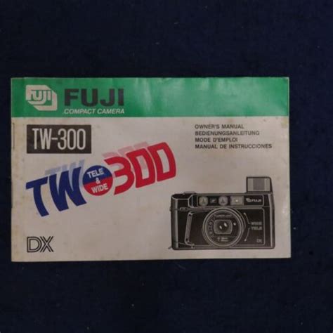 Fuji Tw 300 Slr 35mm Camera Owners Instruction Manual Complete Good