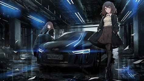 25 Anime Girl With Car Wallpapers Wallpaperboat