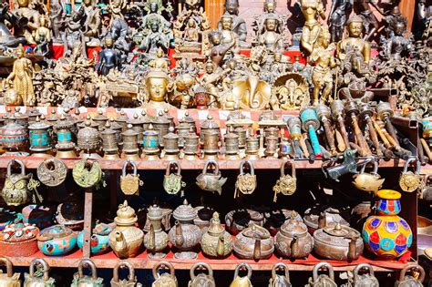 Nepali Souvenirs In Kathmandu Nepal High Quality Stock Photos