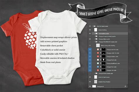 Download Baby Onesie & Bodysuit Mock Ups on Behance