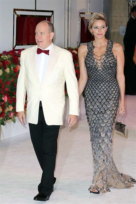 Princess Charlene Of Monaco Is Sultry In Versace At Red Cross Ball Footwear News