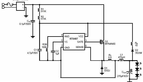 led driver circuit schematic