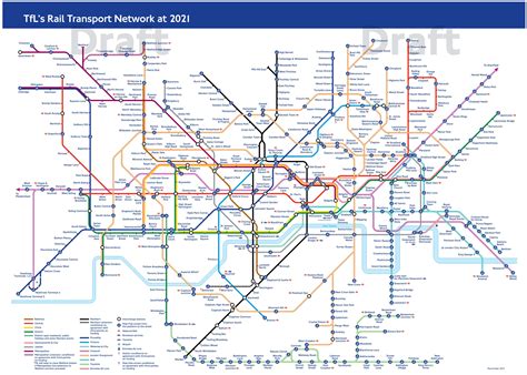 Draft 2021 Tube Map London Underground Map London Underground Map