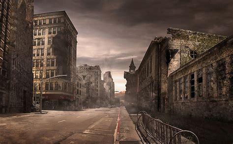 10 Top Destroyed City Street Background Full Hd 1920×1080