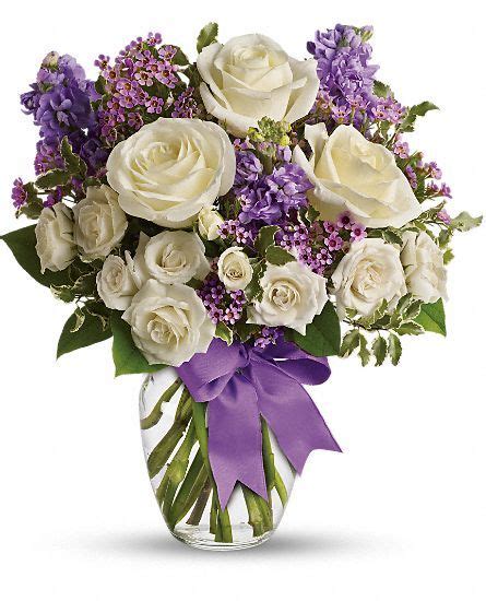 Telefloras Lavender Chiffon Bouquet Flowers Telefloras Lavender