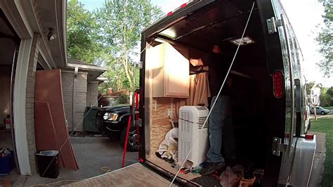 Cabinet Install 6x10 Enclosed Trailer Conversion Project Youtube