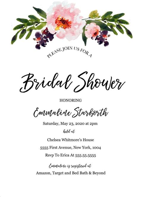 Free Wedding Shower Invitation Template Weddingchicks Printable Bridal Shower Invitations