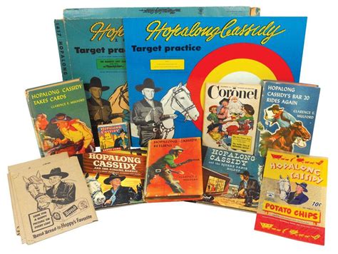 Hopalong Cassidy items-huge lot, includes Target Practice tin game in ...