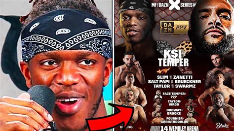 ksi vs faze temper full misfits card confirmed youtube