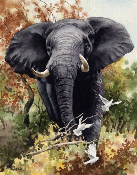Pin On Elephant Print Art