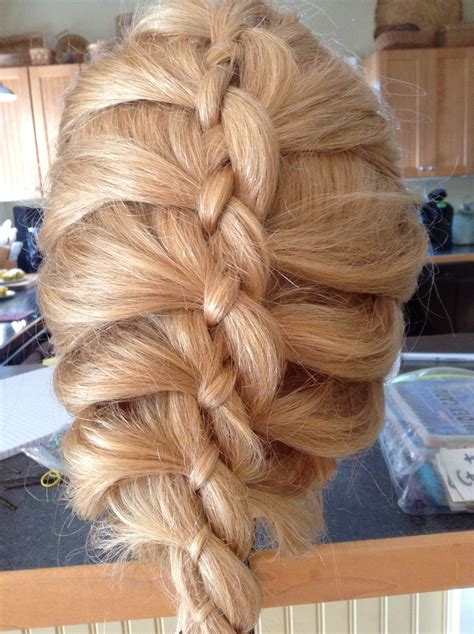 Strand 1 goes under strand 2 and then over strand 3. French Four Strand Braid | Four strand braids, Braids, Braided hairstyles