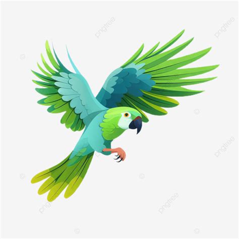 Fondo Transparente Del Loro Verde Volador Png Pájaro Transparente