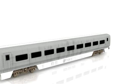 Vehicle Passenger Train Car 3d Model Max 123free3dmodels