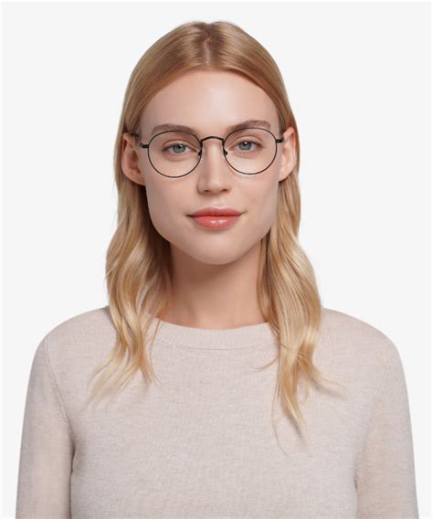 Cupertino Round Black Full Rim Eyeglasses Eyebuydirect