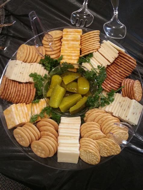 Cheese And Cracker Tray Party Food Appetizers Food Platters Appetizer