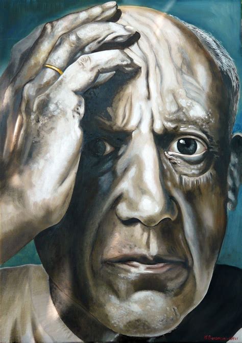 Artists Eye Pablo Picasso Oil On Canvas Cm50x70 2011 Pittore Disegni