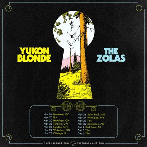 yukon blonde announce fall tour dates with the zolas dine alone records