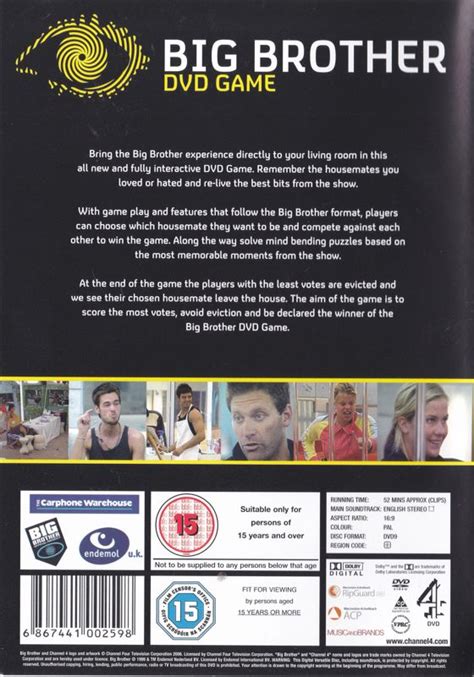 Big Brother Dvd Game Cover Or Packaging Material Mobygames