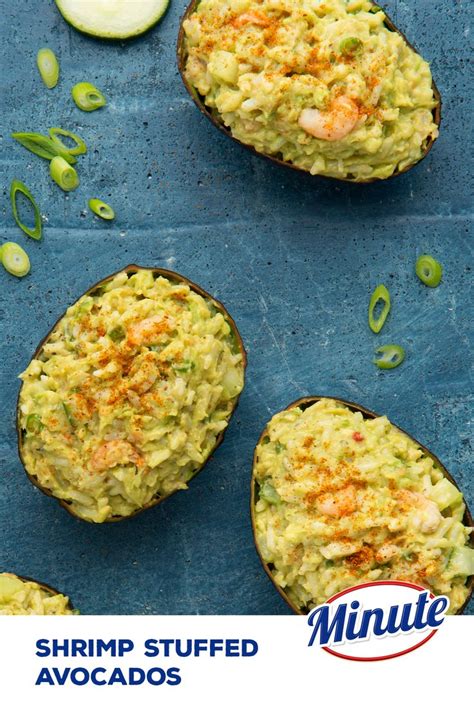 Fresh Avocados Stuffed With Shrimp And Rice Minute Rice Recipe