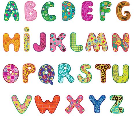 Abecedario Infantil Lettere Applique Lettere Dellalfabeto Alfabeto