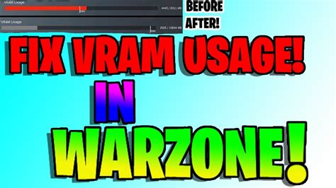 Fix Vram Usage Input Lag And Fps In Call Of Duty Warzone Youtube