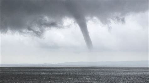 Tornado Like Waterspout Spotted Over Bristol Channel Uk News Sky News
